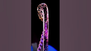 Look at this tiny brush being melted  macro asmr #closeup #macro #asmr #satisfying #closeup
