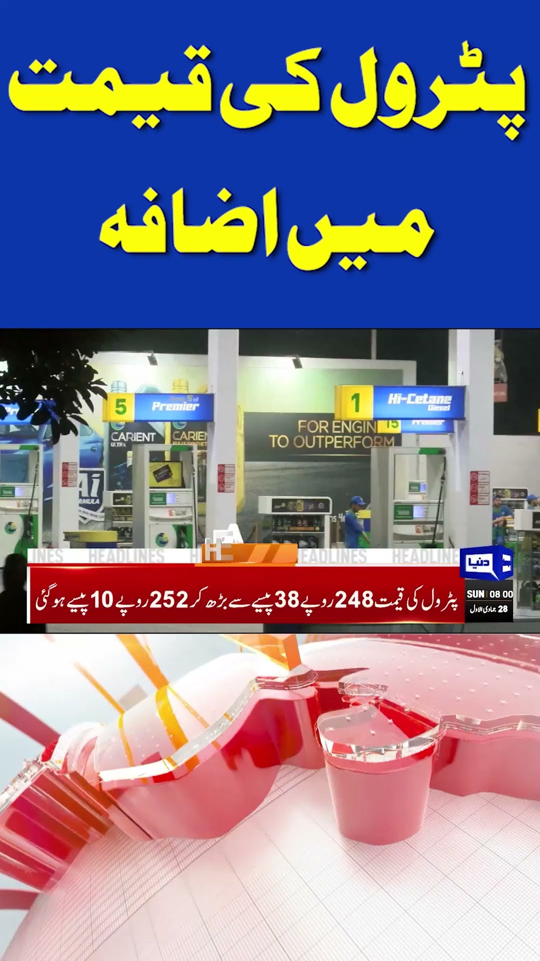 Increase in Petrol Price | Bushra Bibi Arrest? | 8AM Headlines | Imran Khan | Ali Amin | #shortnews