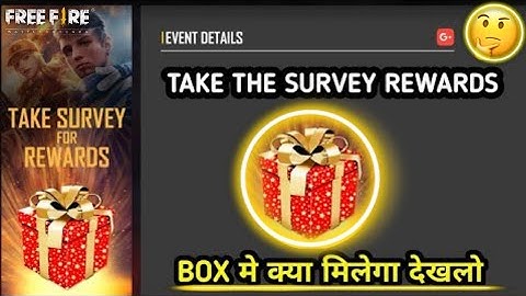 How to complete Take Survey For Free Rewards Event Free Fire | Free Fire New Event Today |