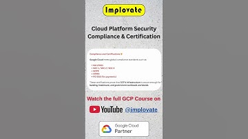 Cloud Security Compliances & Certifications 📜 | Google Cloud | GCP #implovate #gcp #googlecloud
