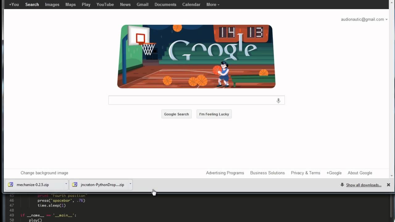 Google Doodle - Basketball 2012 