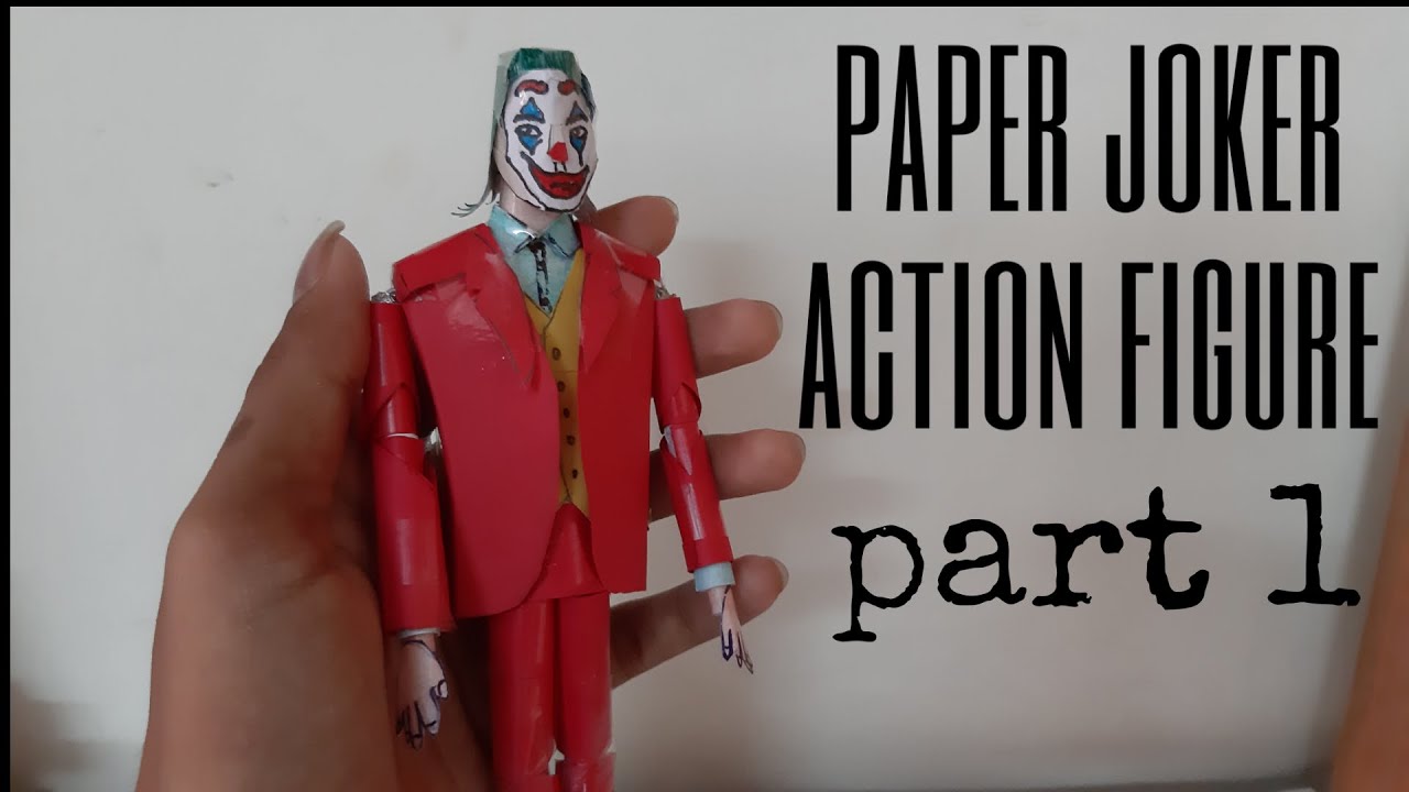 how to make an easy joker action figure out of paper and foil (PART 1 ...