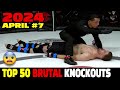 Top 50 brutal knockouts in april 2024 7 mmamuay thaiboxingkickoxing