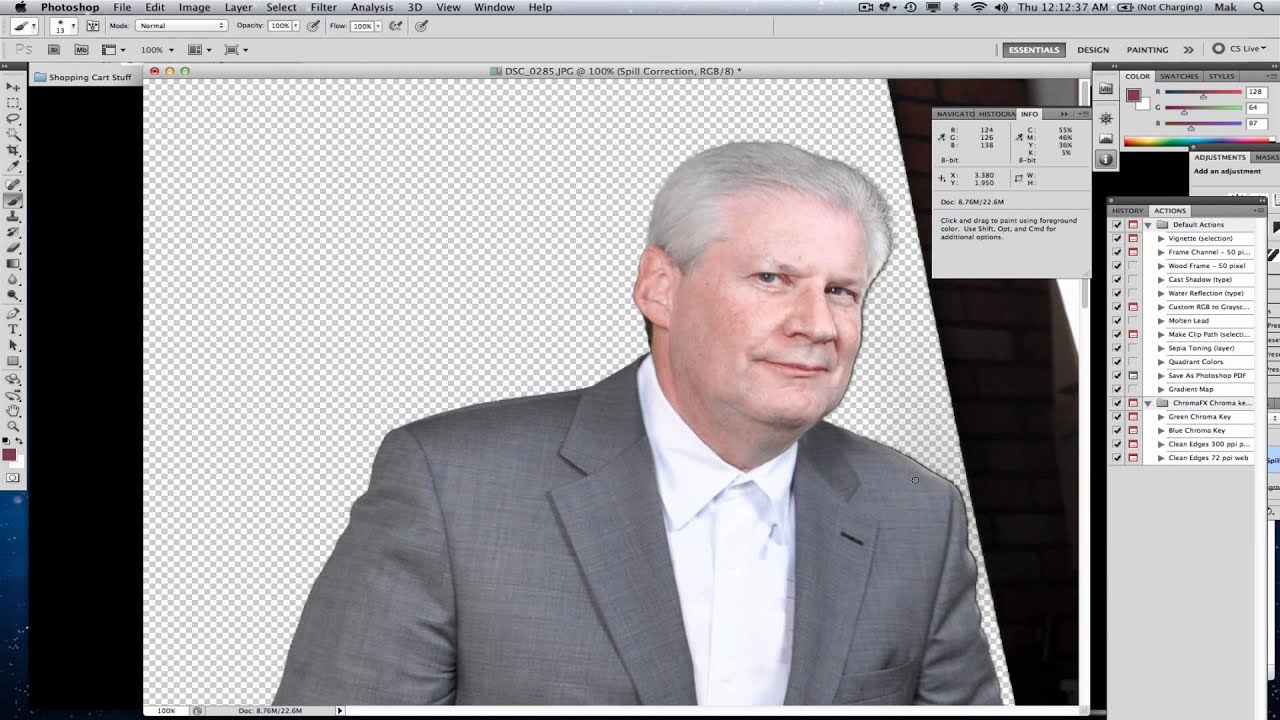 Easy Free Chromakey Tool for Photoshop