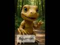 Agumon Digivolution #digimon #aiart #digievolution #digimonadventure #anime