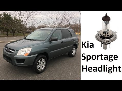 How to replace Headlight Bulb On Kia Sportage 2005 2006 2007 2008 2009 2010
