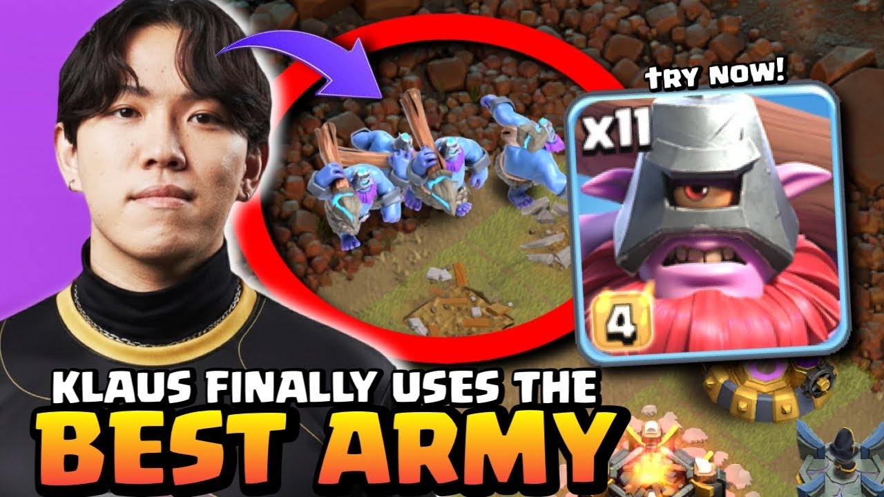 Klaus FINALLY Uses THROWER Army at TH18