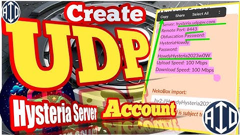 UDP Hysteria Server Account: Step-by-Step Guide