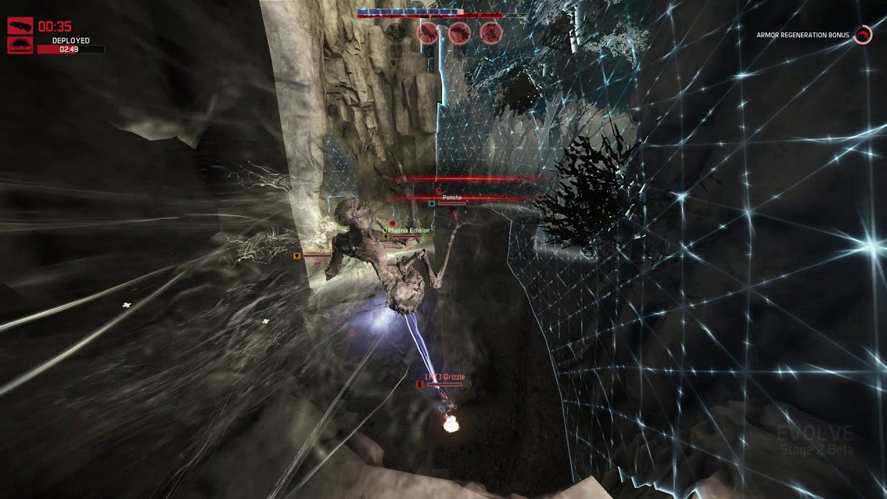 Evolve Stage 2 - Gorgon - Poncha, Grizzle, Phoenix Echelon, Monkeybot - Wraith Trap