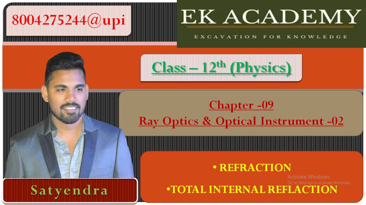 RAY OPTICS AND OPTICAL INSTRUMENT (FULL LECTURE)02/ PHYSICS CHAPTER9