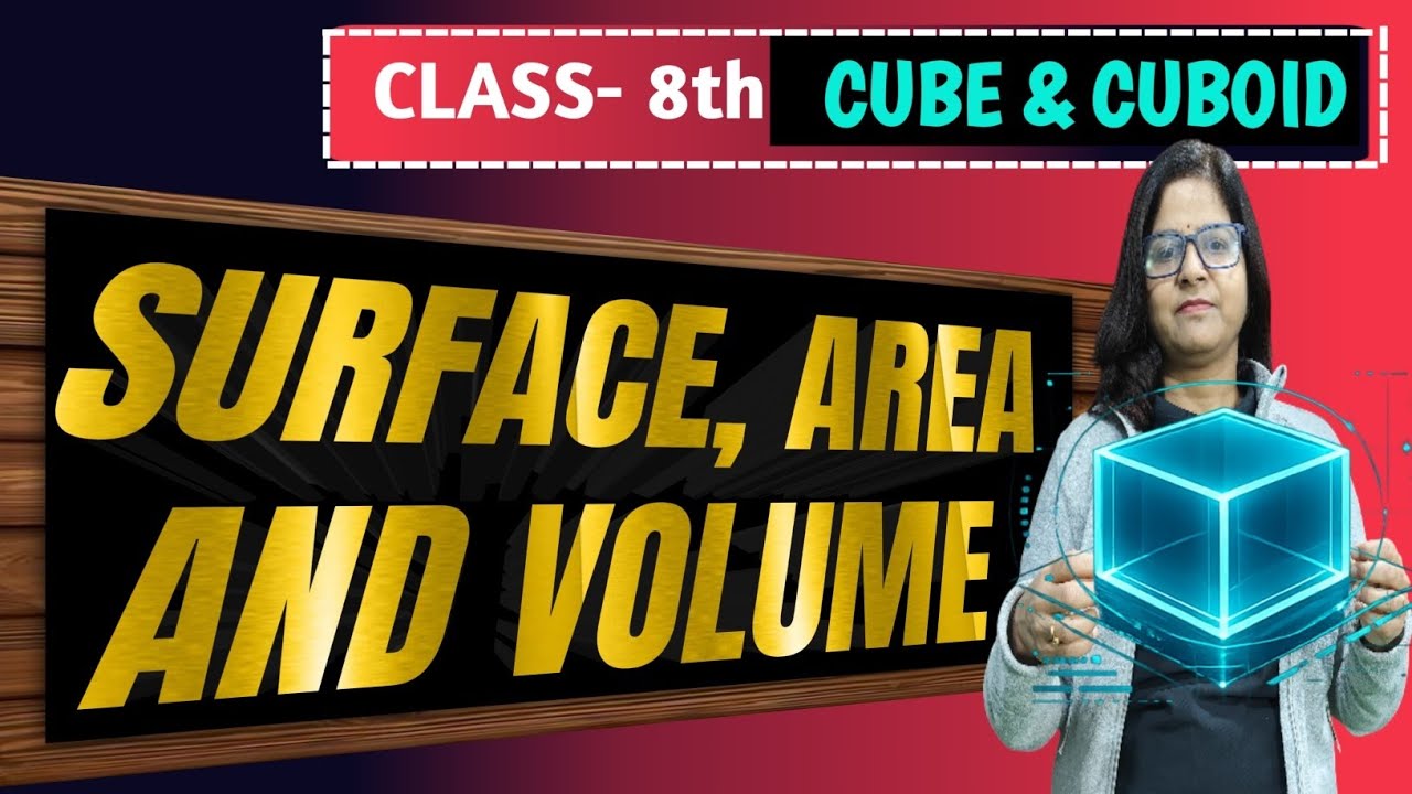 Mensuration Chapter — Cube & Cuboid (Surface Area + Volume) class 8th