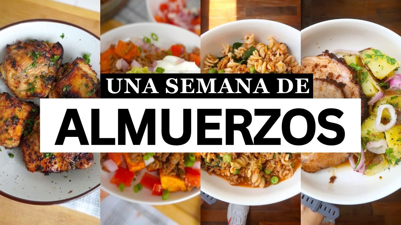 5 Almuerzos Saludables para Toda la Semana 🥗 | Fáciles, Ricos y Perfectos para Meal Prep