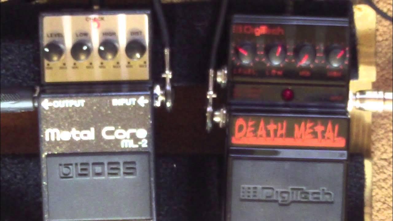 Boss ML2 Metalcore Vs Digitech Death Metal Distortion Pedal Shootout