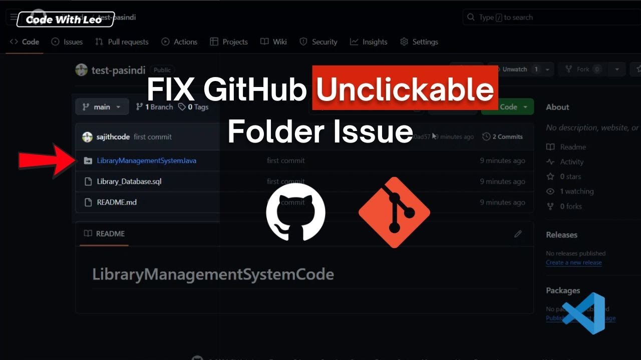 Fix GitHub Unclickable Folder (Arrow Icon) Issue in 2025 | Easy ...