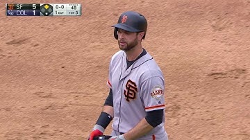 SF@COL: Belt hammers a two-run double to the gap