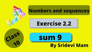 TN class 10 maths ch 2 Numbers and sequences ex 2.2 sum 9 , 10th std tamil full book syllabus