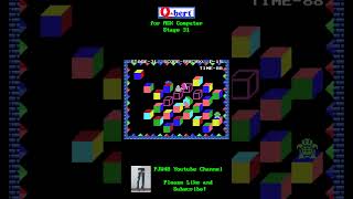 Q-Bert for MSX: Stage 31 #retrogaming