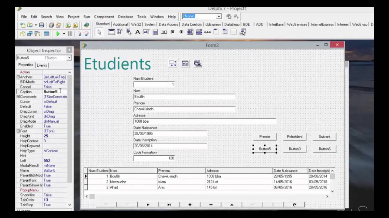 --Mini Projet Delphi-- Etape 04_____ Les Boutton____ - YouTube