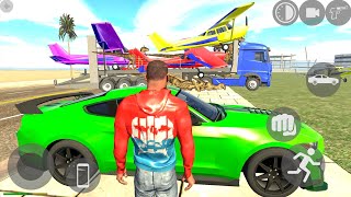 Open World Ford Mustang Monster Transport Truck Duke 1290 Bike and Airplane SIM - Android Gameplay.