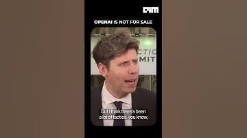 OpenAI is Not For Sale - Sam Altman replies to Elon Musk