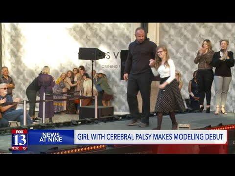 Girl with Cerebral palsy lives dream of being a model
