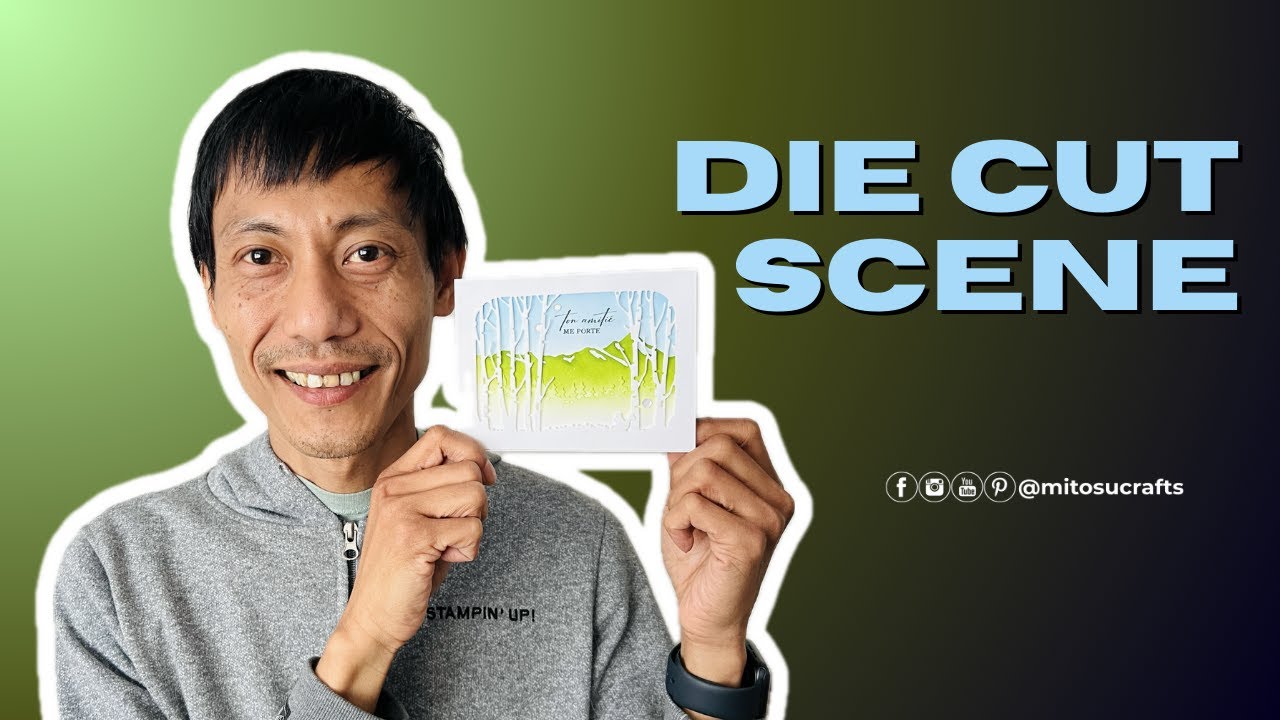 Easy Die Cut Scene Card Idea with In The Grove by Stampin' Up! YouTube