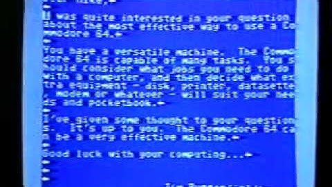 C64 Training Video, Chapter 13: Commodore 64 Working for you