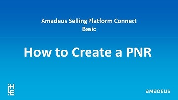 how to create PNR in Amadeus