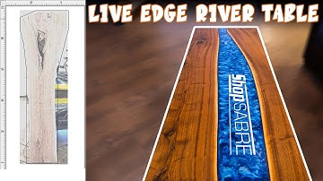 Live Edge River Epoxy Table with ShopSabre CNC