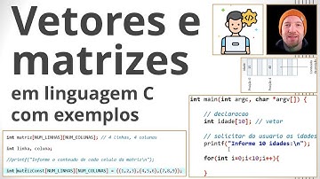 Vetores e Matrizes em Linguagem C (Aula Completa)