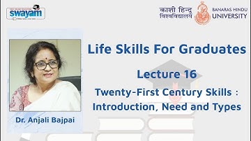 Lecture 16: Twenty-First Century Skills: Introduction, Need and Types