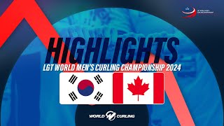 Korea v Canada - LGT World Men's Curling Championship 2024 - Highlights