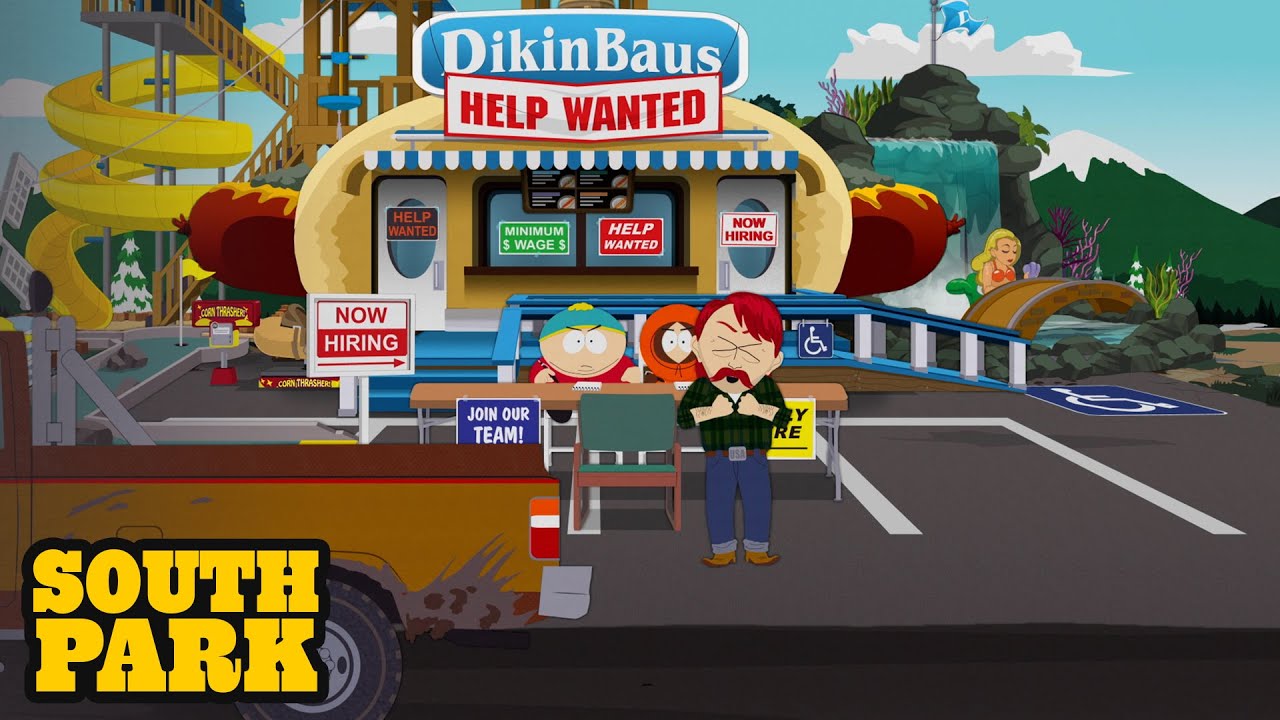 Help Wanted at DikinBaus Hot Dogs - SOUTH PARK - YouTube