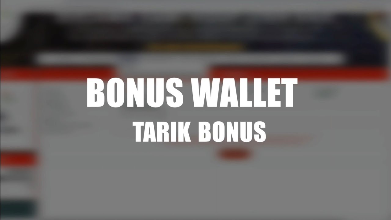 CARA TARIK BONUS WALLET KE REKENING - YouTube