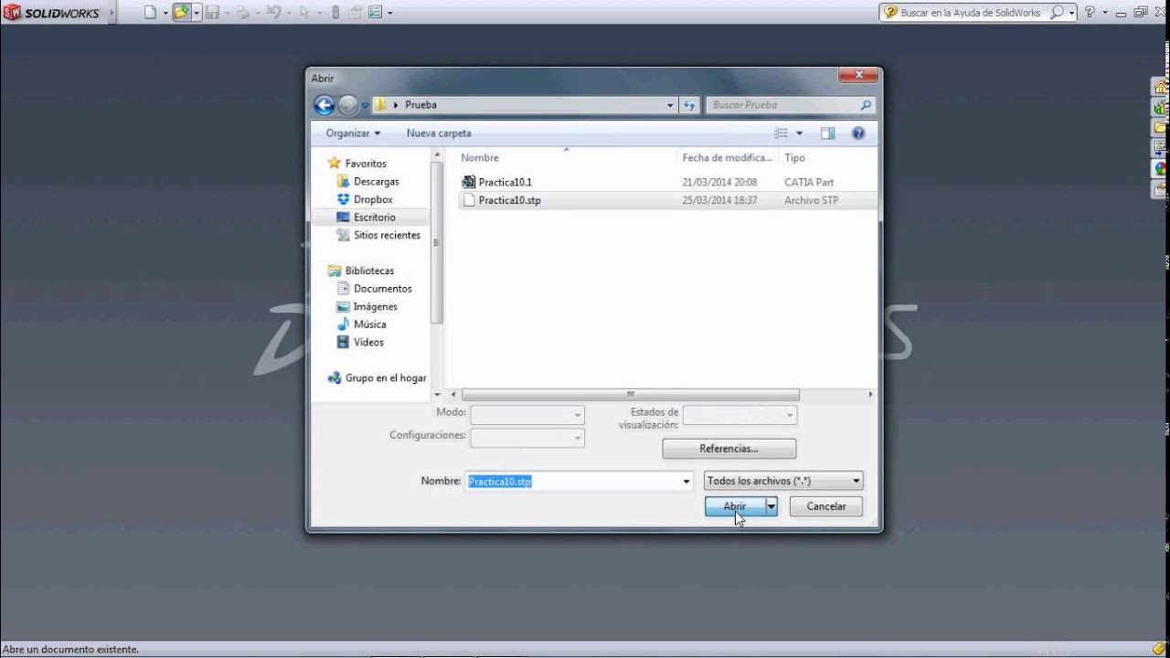 Conversión mediante formato STEP - YouTube