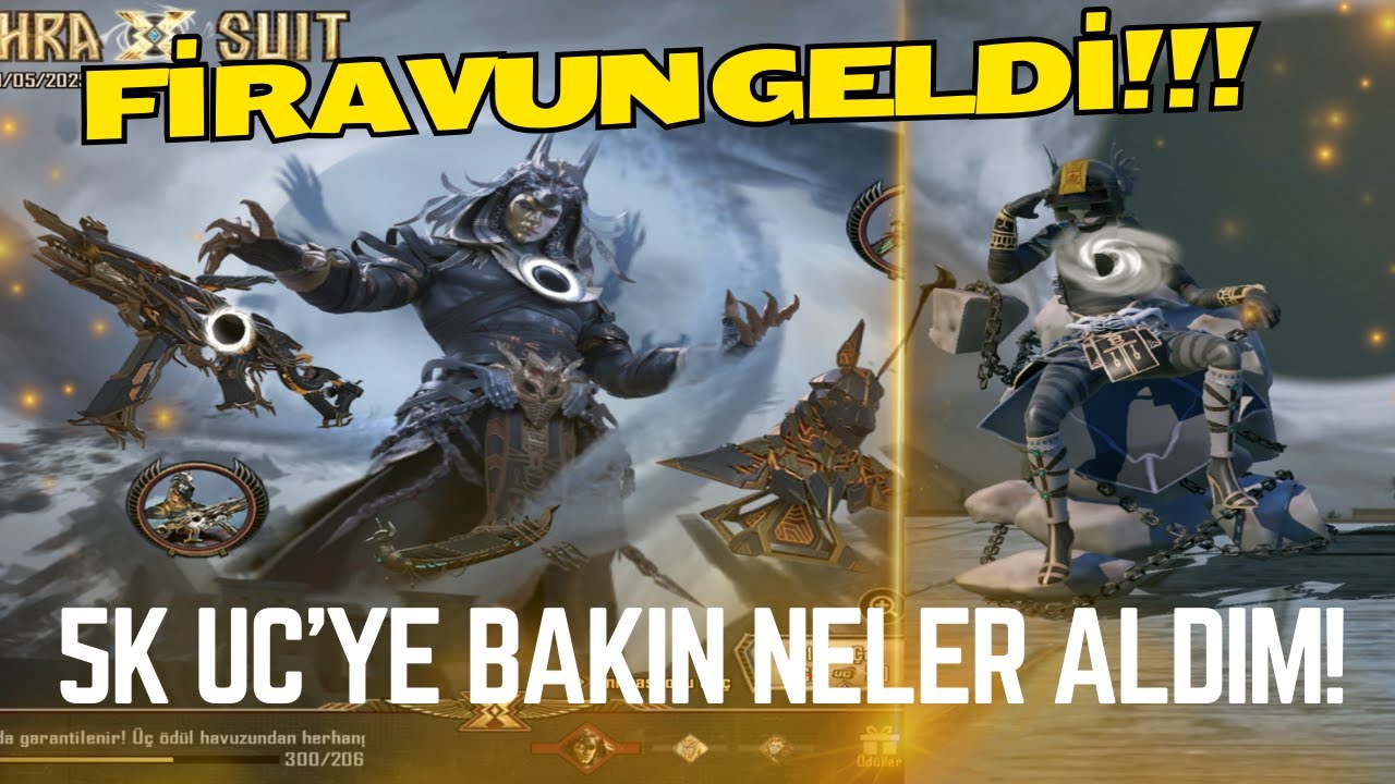 FİRAVUN GERİ GELDİ! 5K UC'YE YENİ GELEN X SUİTİ ÇIKARDIM!! I PUBG MOBİLE