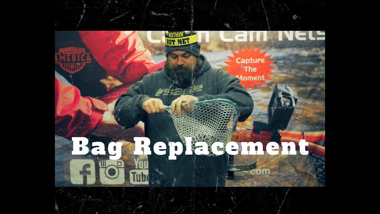 How to replace a bag on a fishing net 