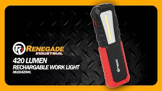 Renegade Industrial 420Lm Rechargeable Work Light - Riled420Wl