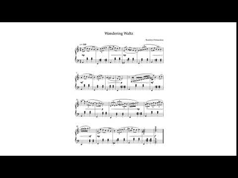 Brooklyn Penkauskas- Wandering Waltz: for Solo Piano - Scrolling Score