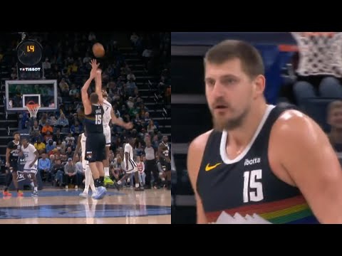 Nikola Jokic Reaction After Casually Hitting Half Court Buzzer Beater Vs Grizzlies