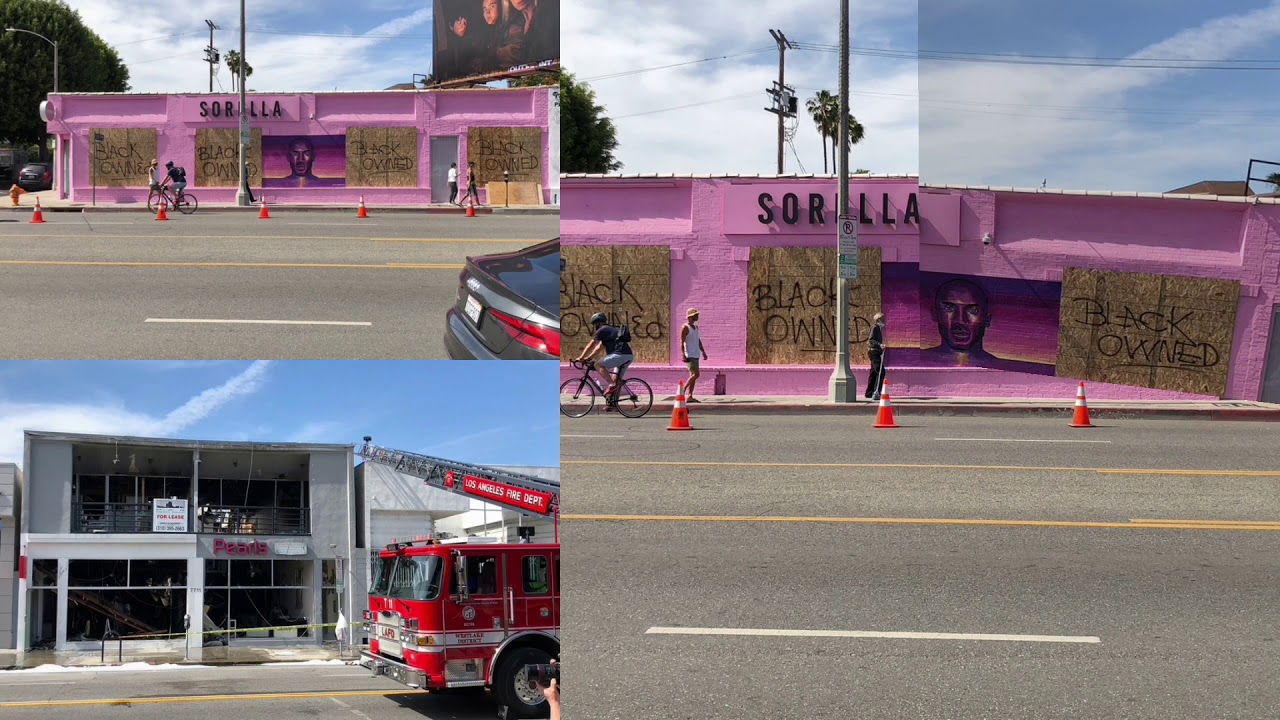 Fairfax & Melrose prepare for Riots May 31st, 2020 - YouTube