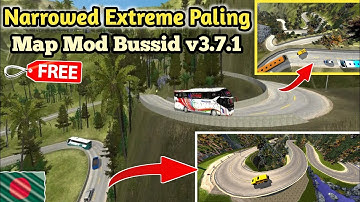 Map Mod Bussid v3.7.1 || Narrowed Extreme Map Mod For Bus Simulator Indonesia || Bussid Map Mod
