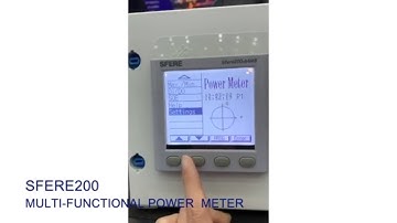Sfere200 Power Monitoring Electric Parameter Panel Use Guide ELECNOVA/SFERE ELECTRIC