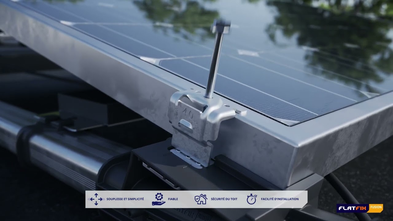 Panneau Solaire Plug And Play TEOV Support Panneau Solaire 45 Pouces - Universel Toit Plat, Inclinaison Réglable, Pour 100W-600W, 2 Paires Accessoire énergie Renouvelable