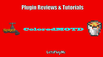 ColoredMOTD - Plugin tutorial Minecraft