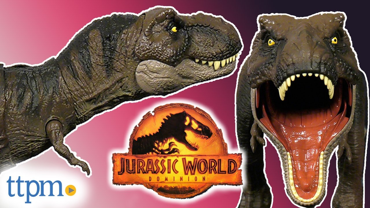 JURASSIC WORLD DOMINION! Thrash 'N Devour Tyrannosaurus Rex Figure
