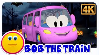 halloween wheels bus song kids spooky ride bob train