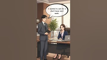 Asking Boss for Leave | Simple English Conversation with Emotions #learnenglish #dailyenglish