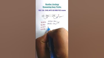Analogy | Number Analogy | Reasoning Classes for SSC CGL GD Exam| Missing Number|