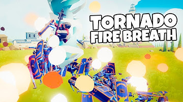 TORNADO WITH FIRE BREATH. MACE SPINNER + CHEERLEADERS | TABS MODDED GAMEPLAY
